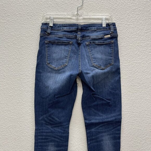 KanCan Womens Size 9 / 28  High Rise Skinny Jeans Medium Dark Wash Cut 4891 - Picture 11 of 11